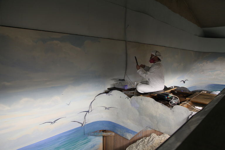 Laysan Island Cyclorama Restoration photos