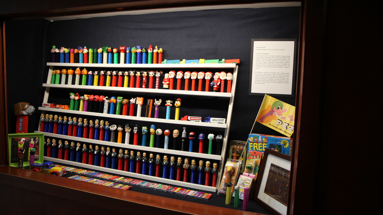 Brian Kendall's PEZ collection display at MNH