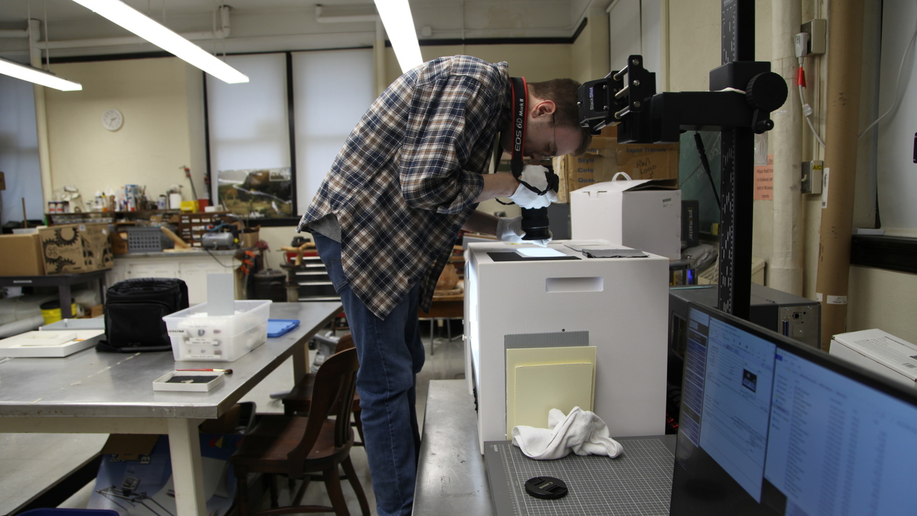 Student converts research collections to digital assets